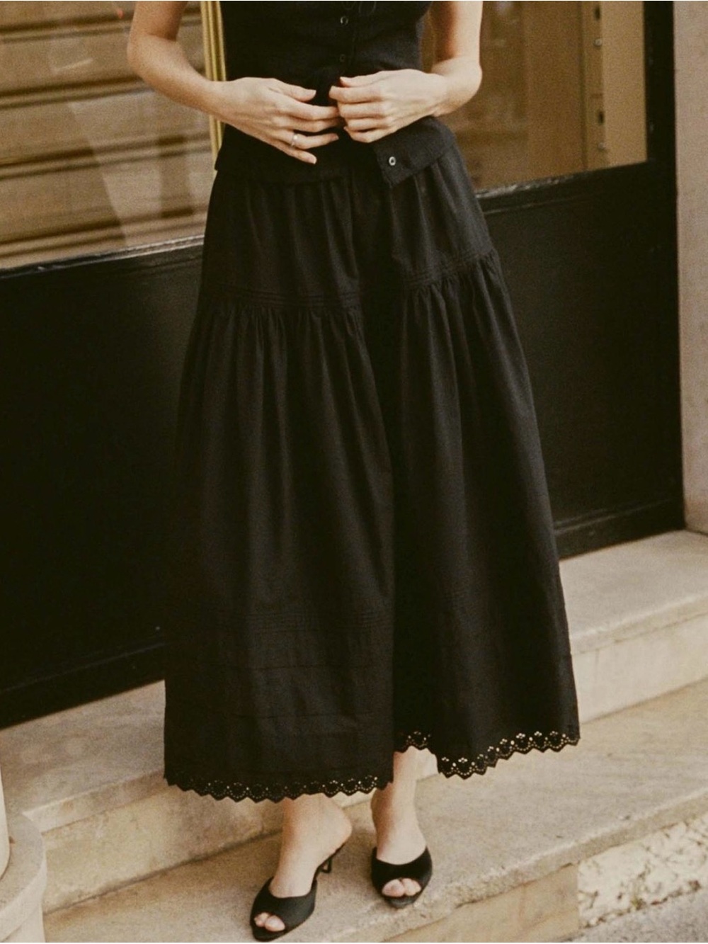 Doen Sebastiane Skirt, altered waist